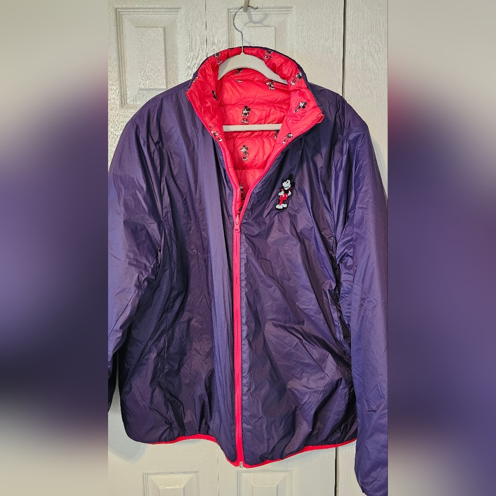 Disney Lightweight/Reversible Mickey Mouse Puffer Jacket Size 2X